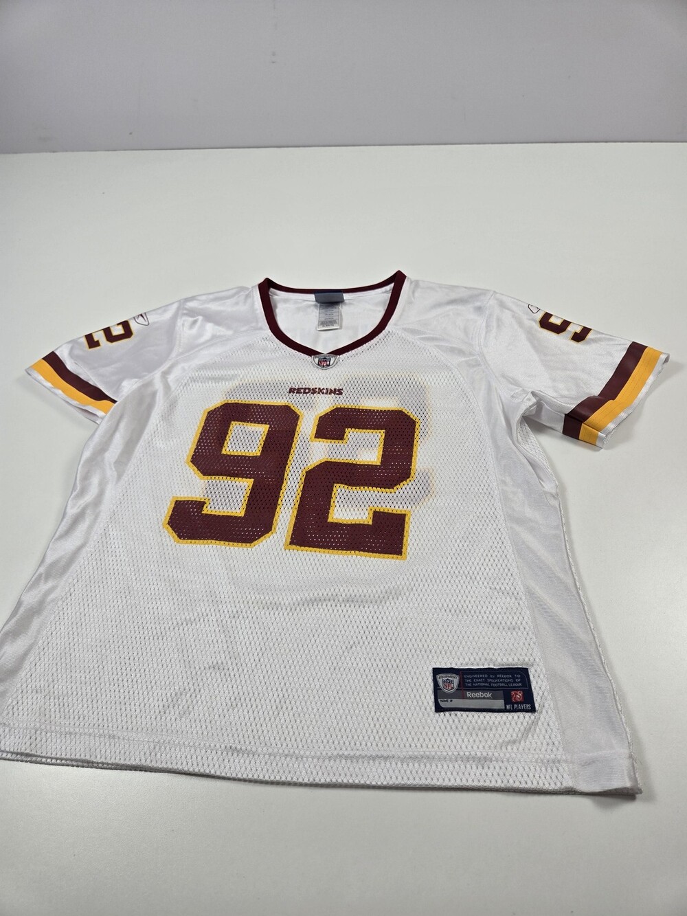 Washington Redskins Jersey Womens XL White 92 Haynesworth NFL Football Reebok